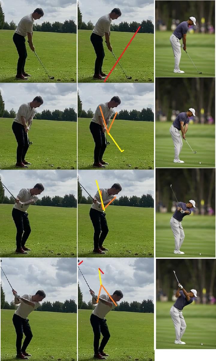 Golf swing takeaway sequence 0037