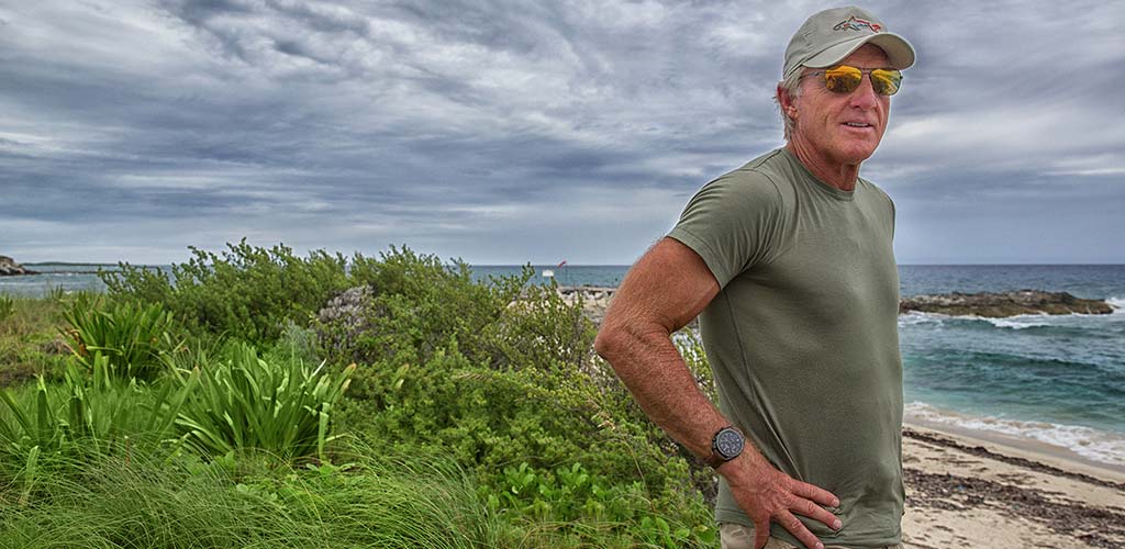 Greg Norman beach vacation