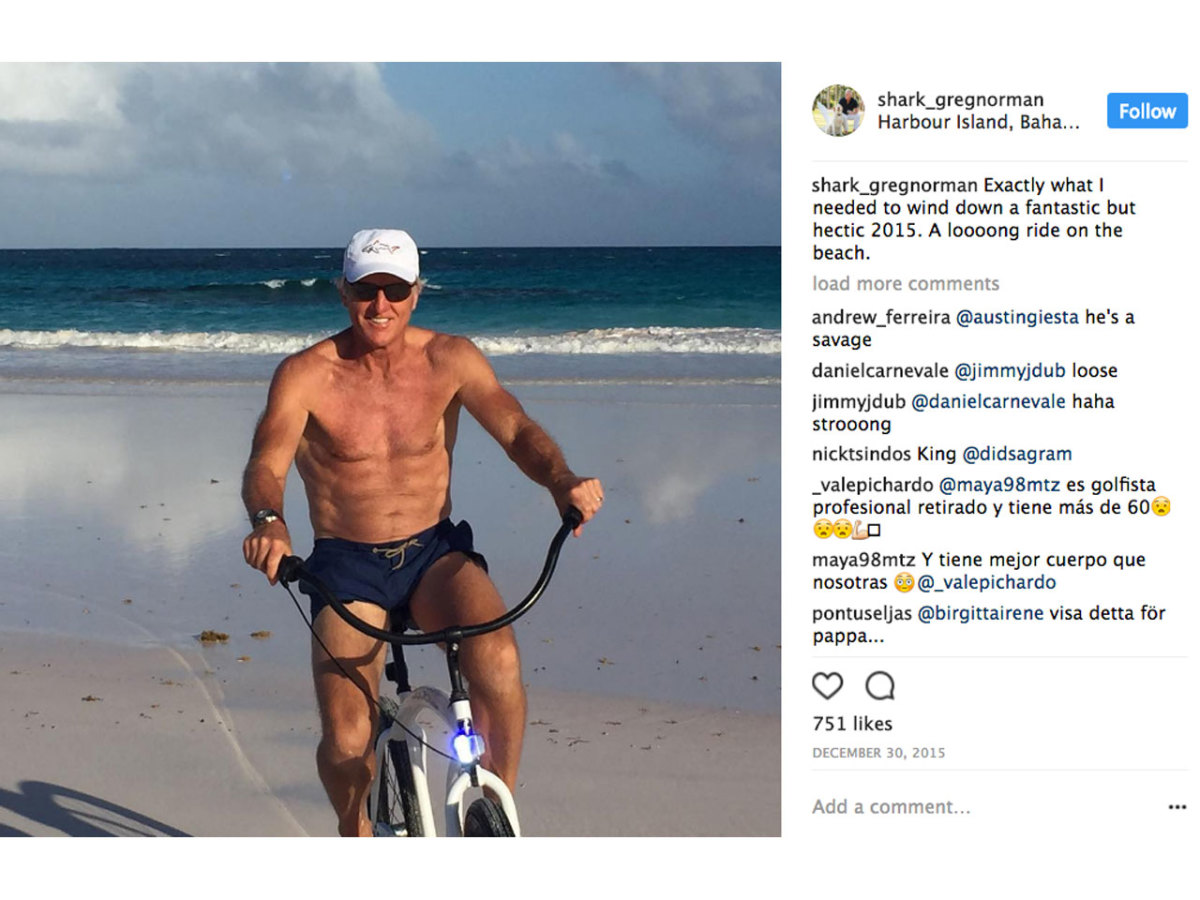 Greg Norman fitness routine