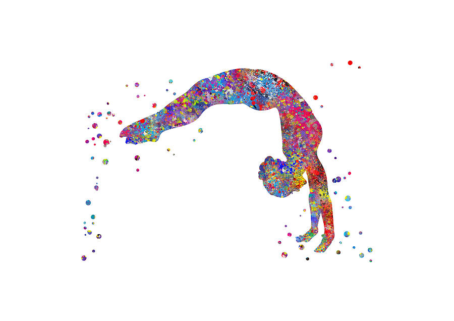 gymnastics canvas artwork