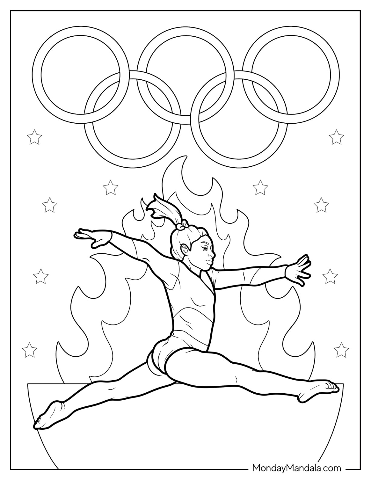 gymnastics wall art