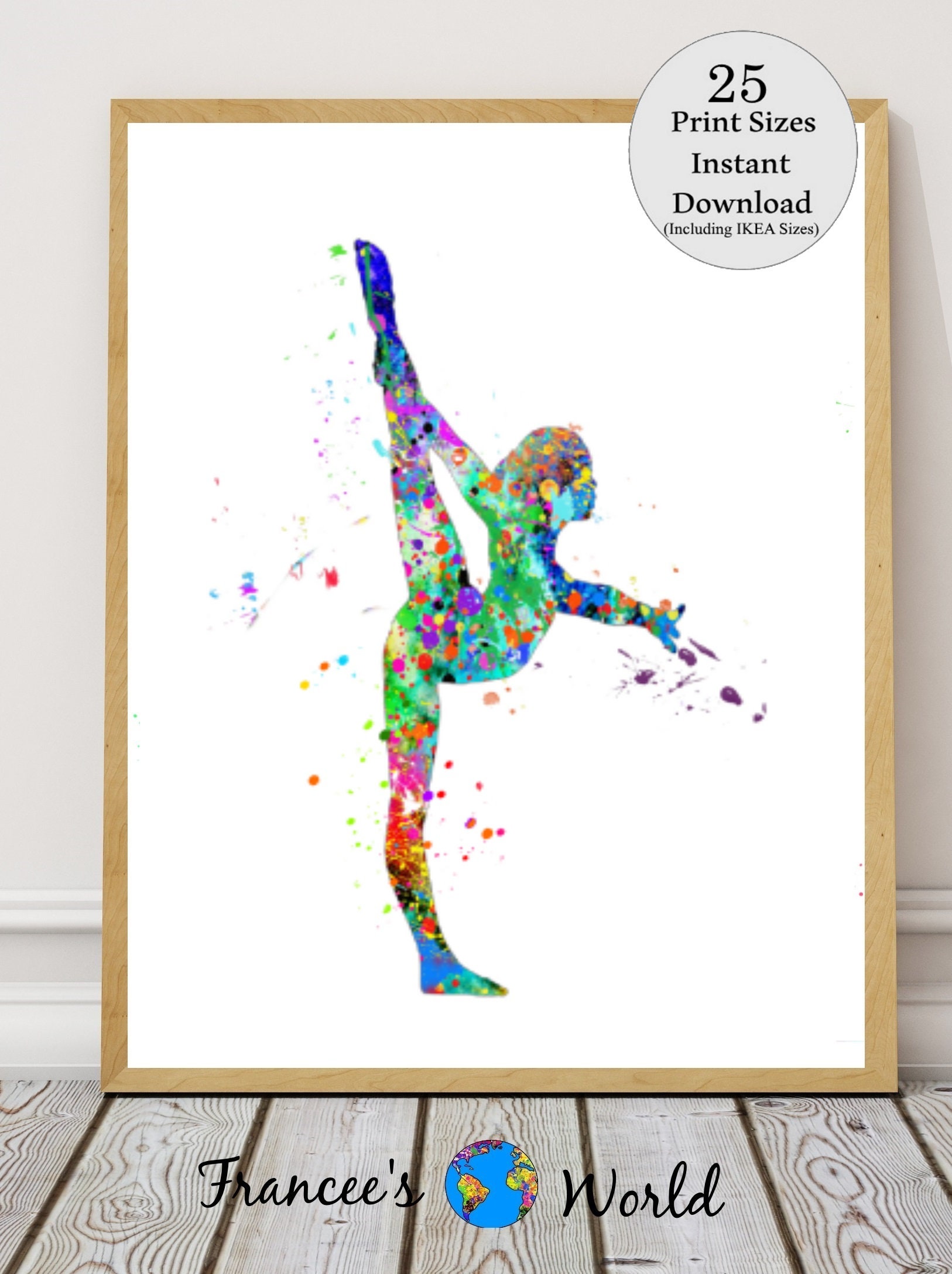 gymnastics wall decor