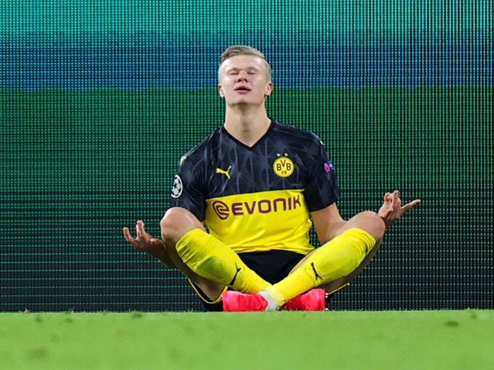 Haaland PSG fan reactions