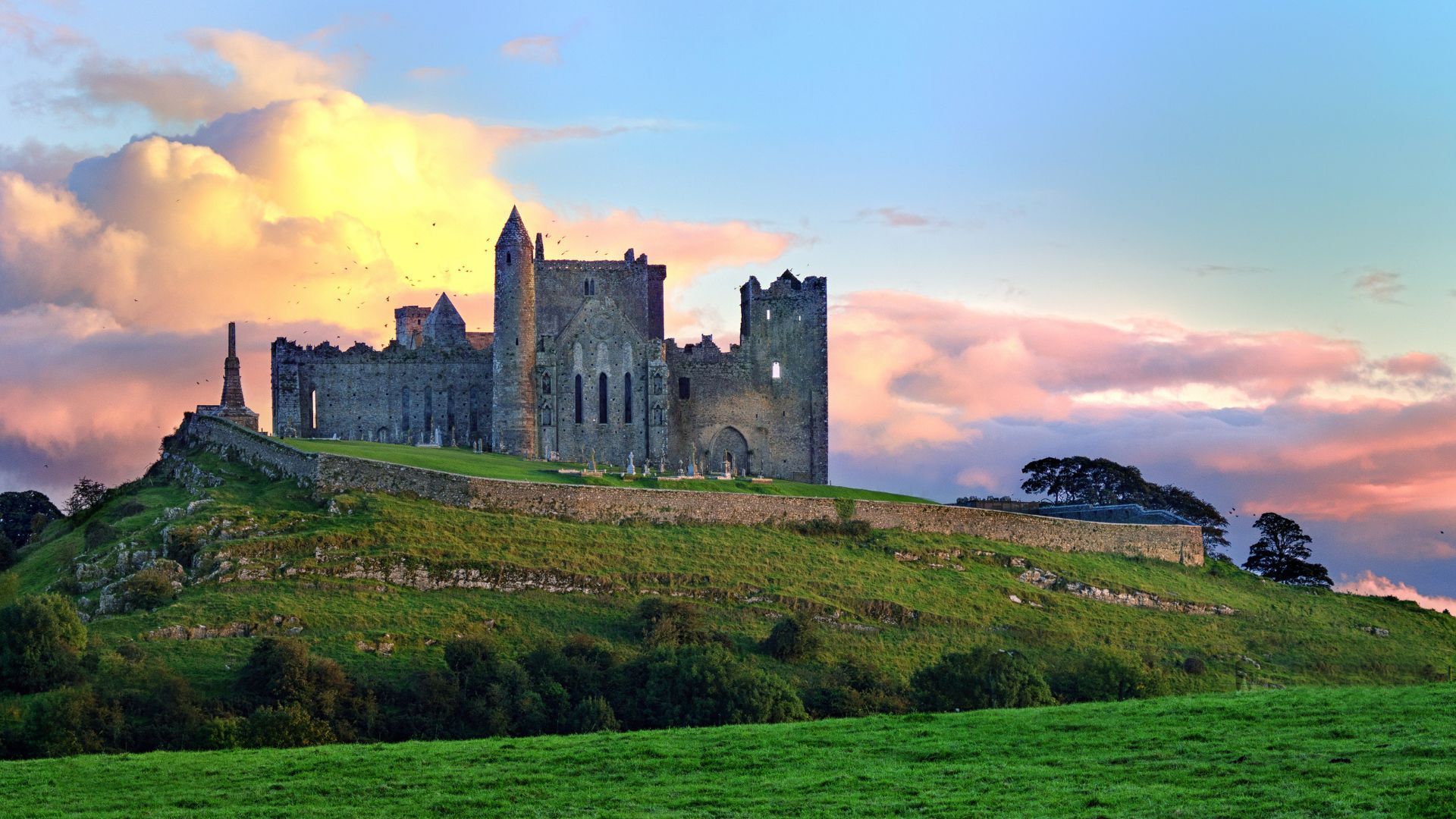 historic Irish ruins.