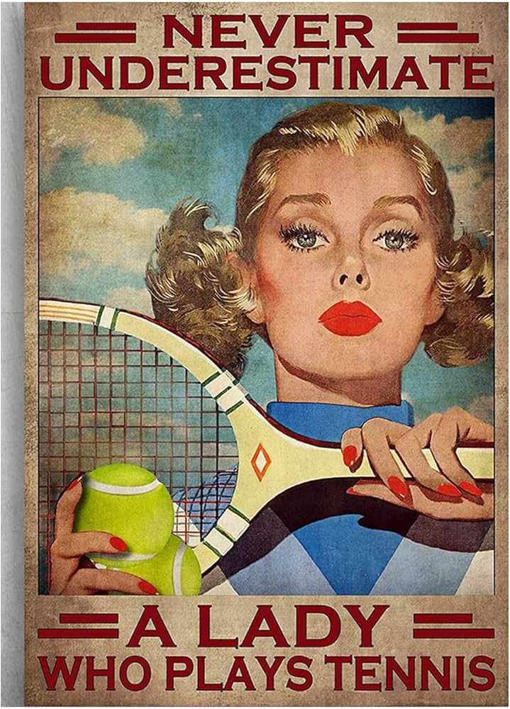 historic tennis player posters