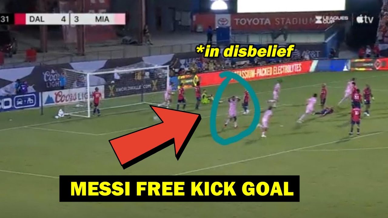 how messi takes free-kicks