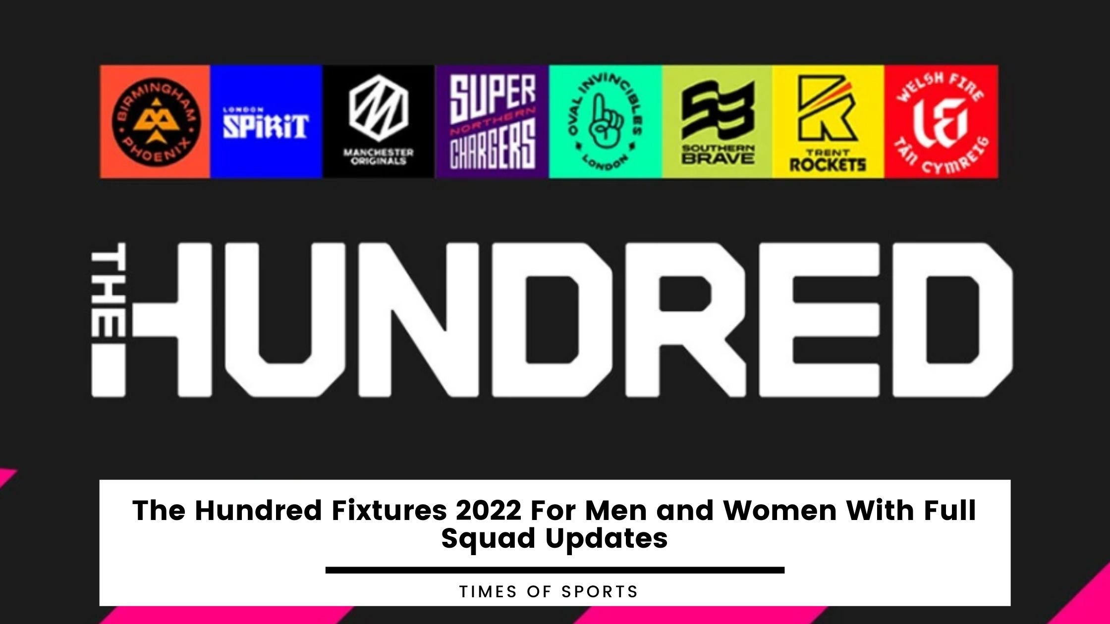 hundred cricket schedule