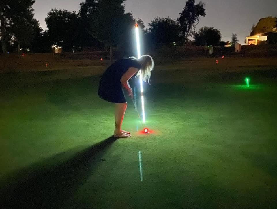illuminated golf courses