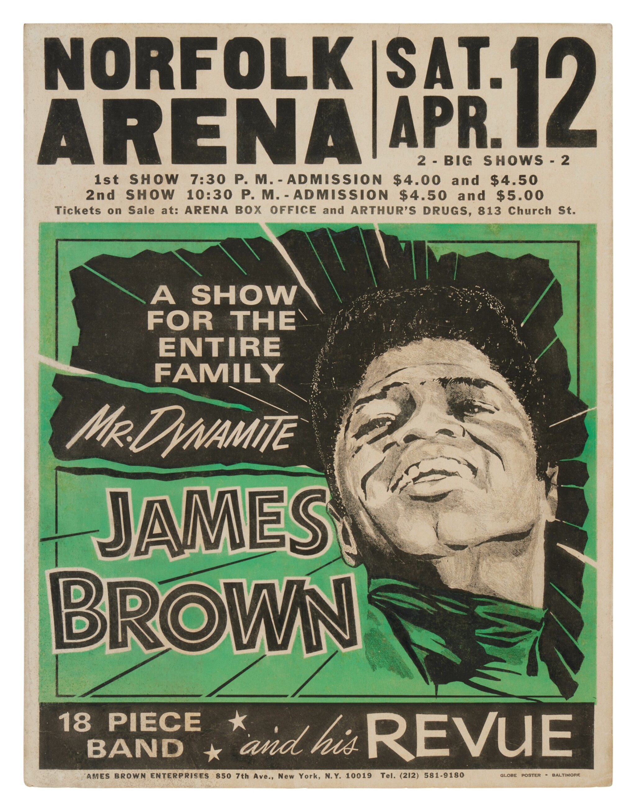james brown concert poster
