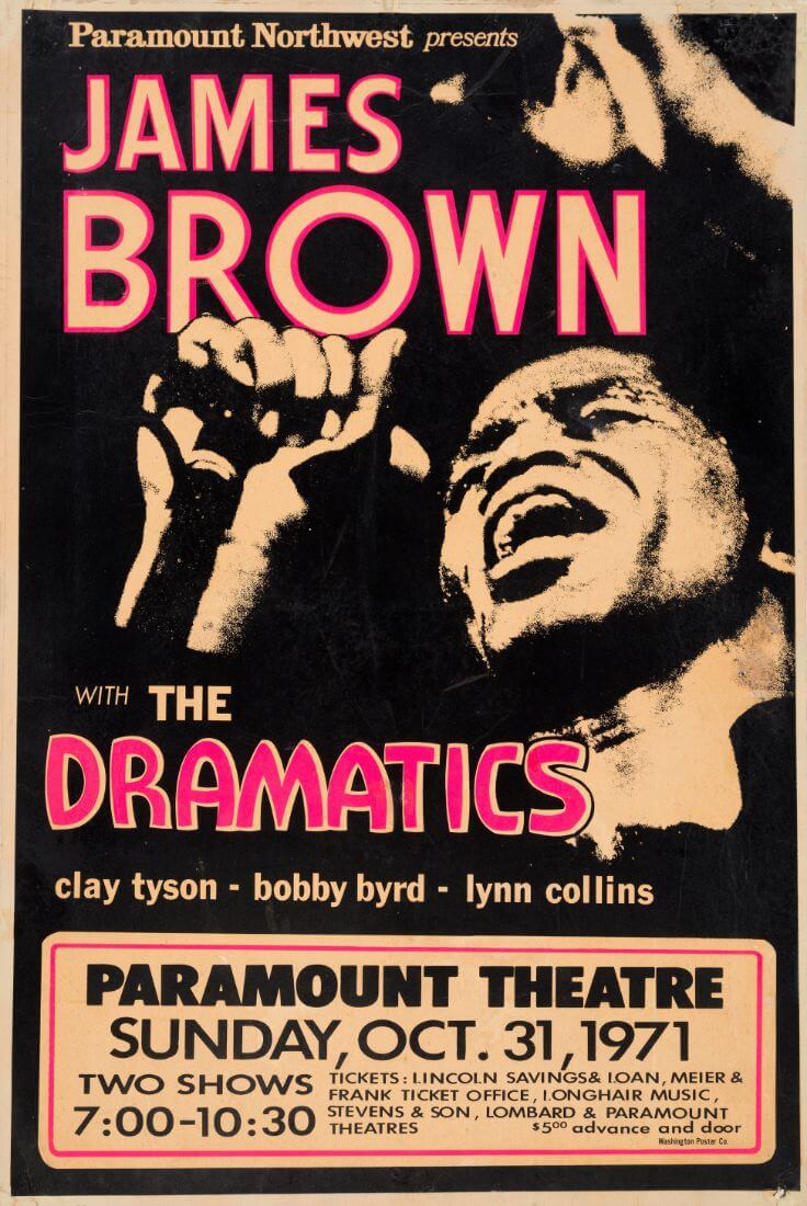 james brown music poster