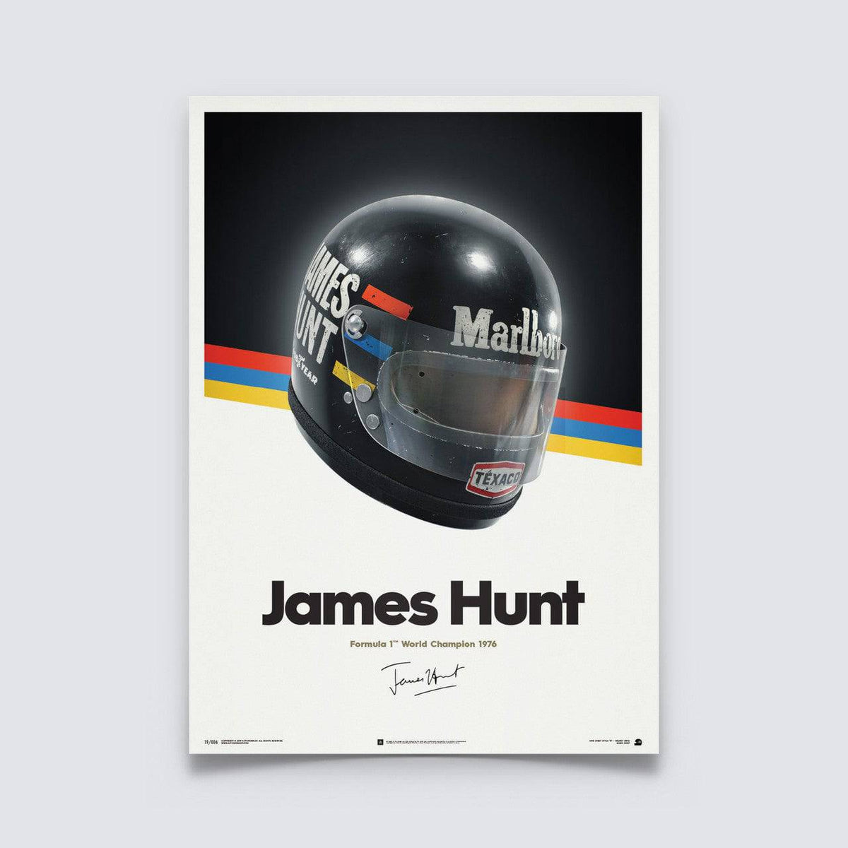 James Hunt F1 art