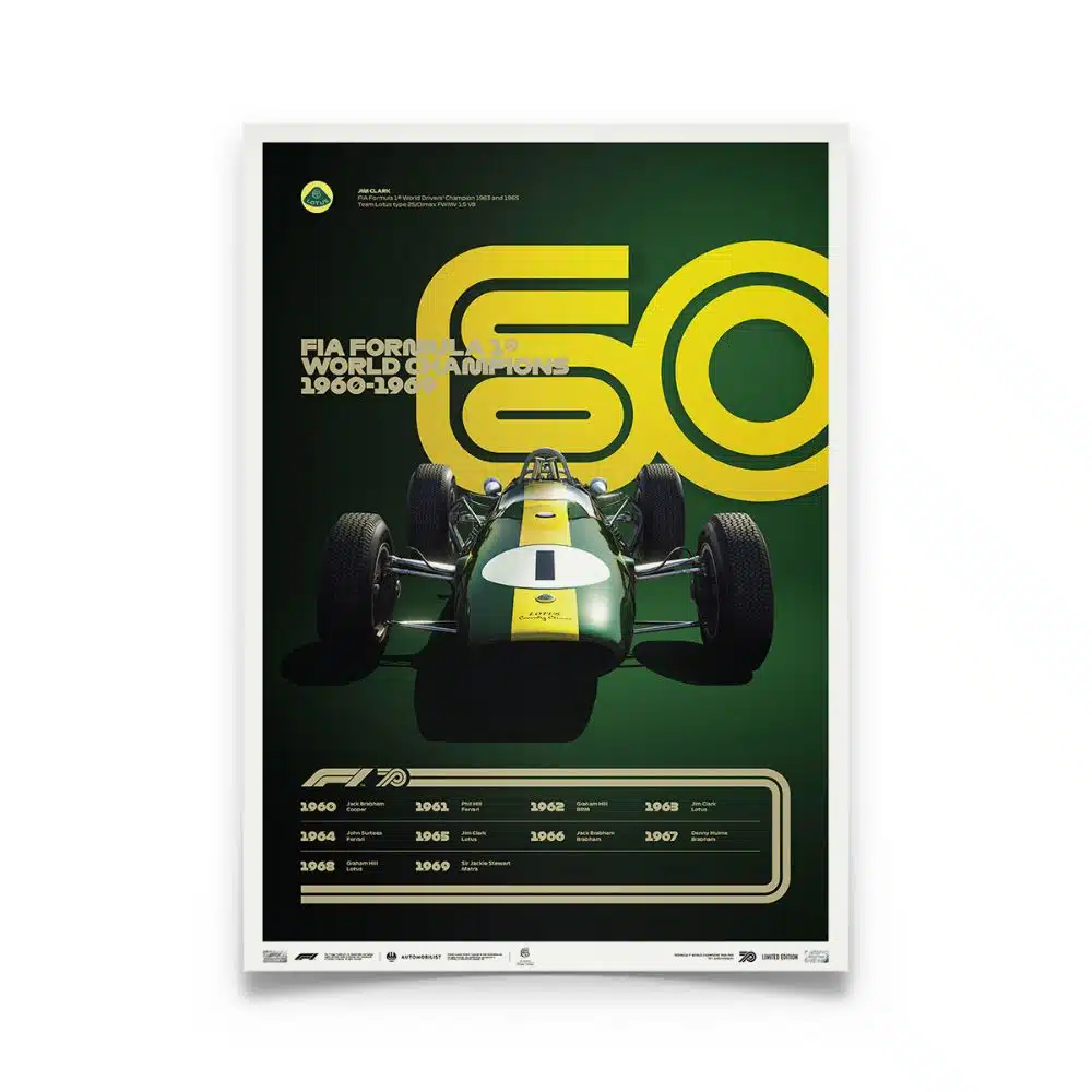 Jim Clark F1 prints
