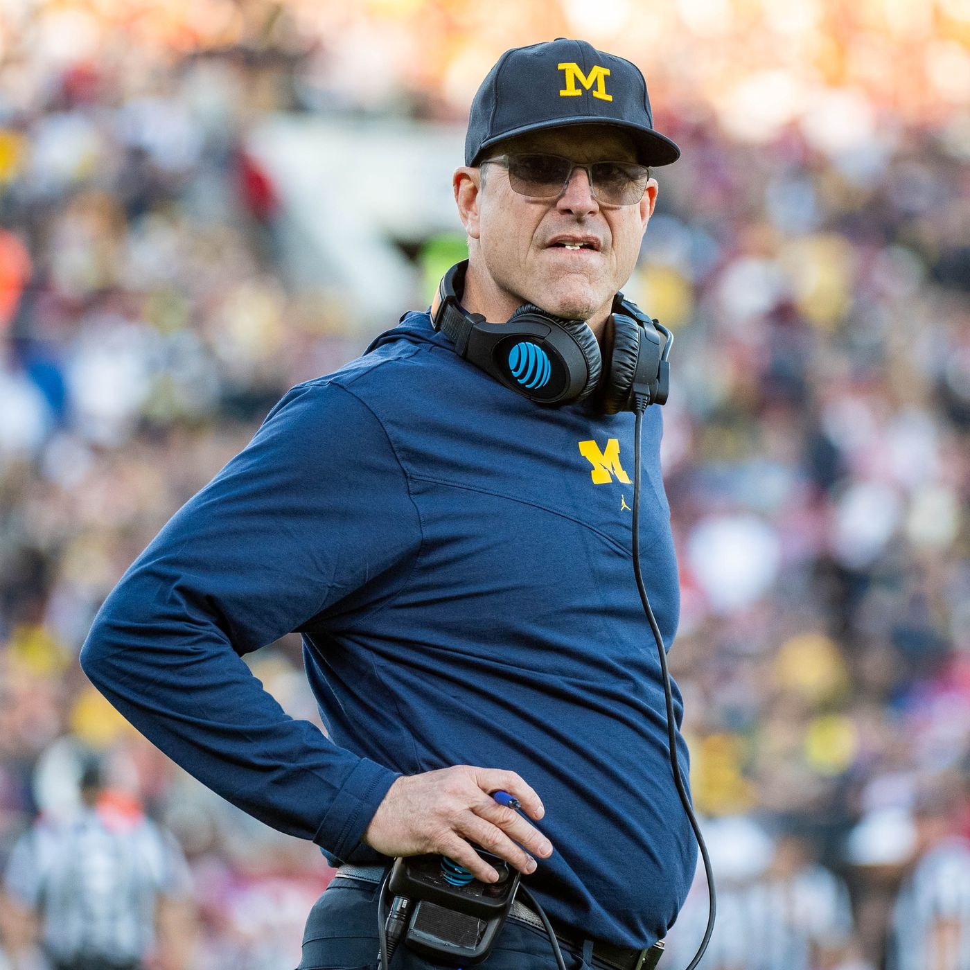 Jim Harbaugh game day photos
