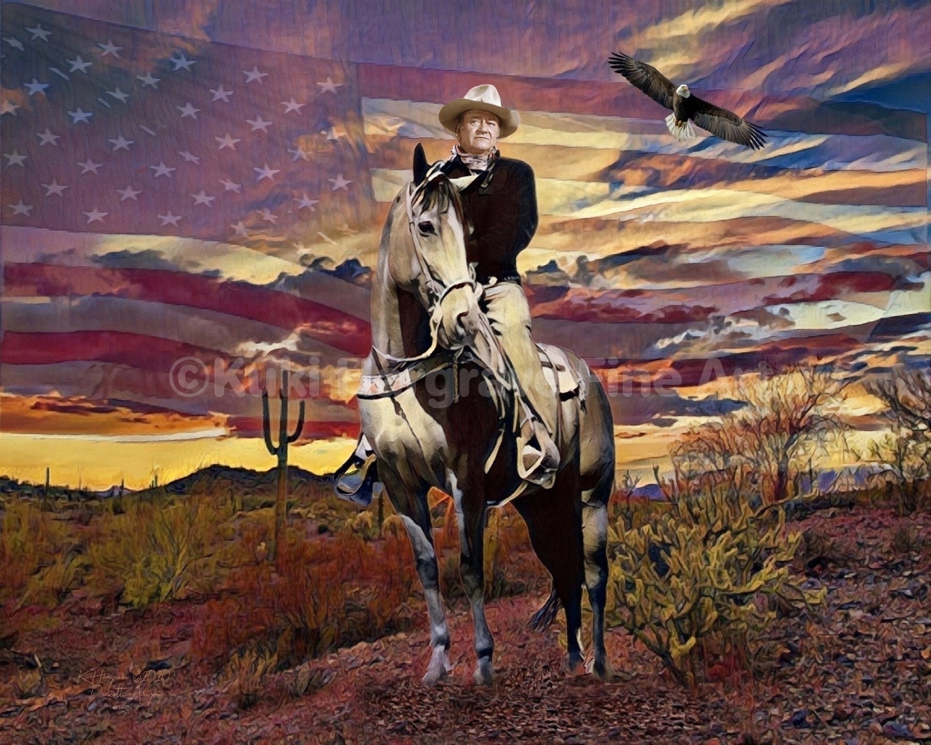 John Wayne movie scenes