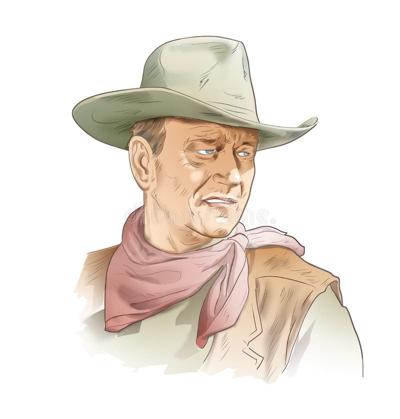 john wayne portrait 0032