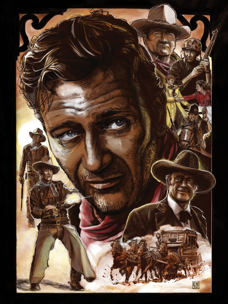 john wayne portrait 0036
