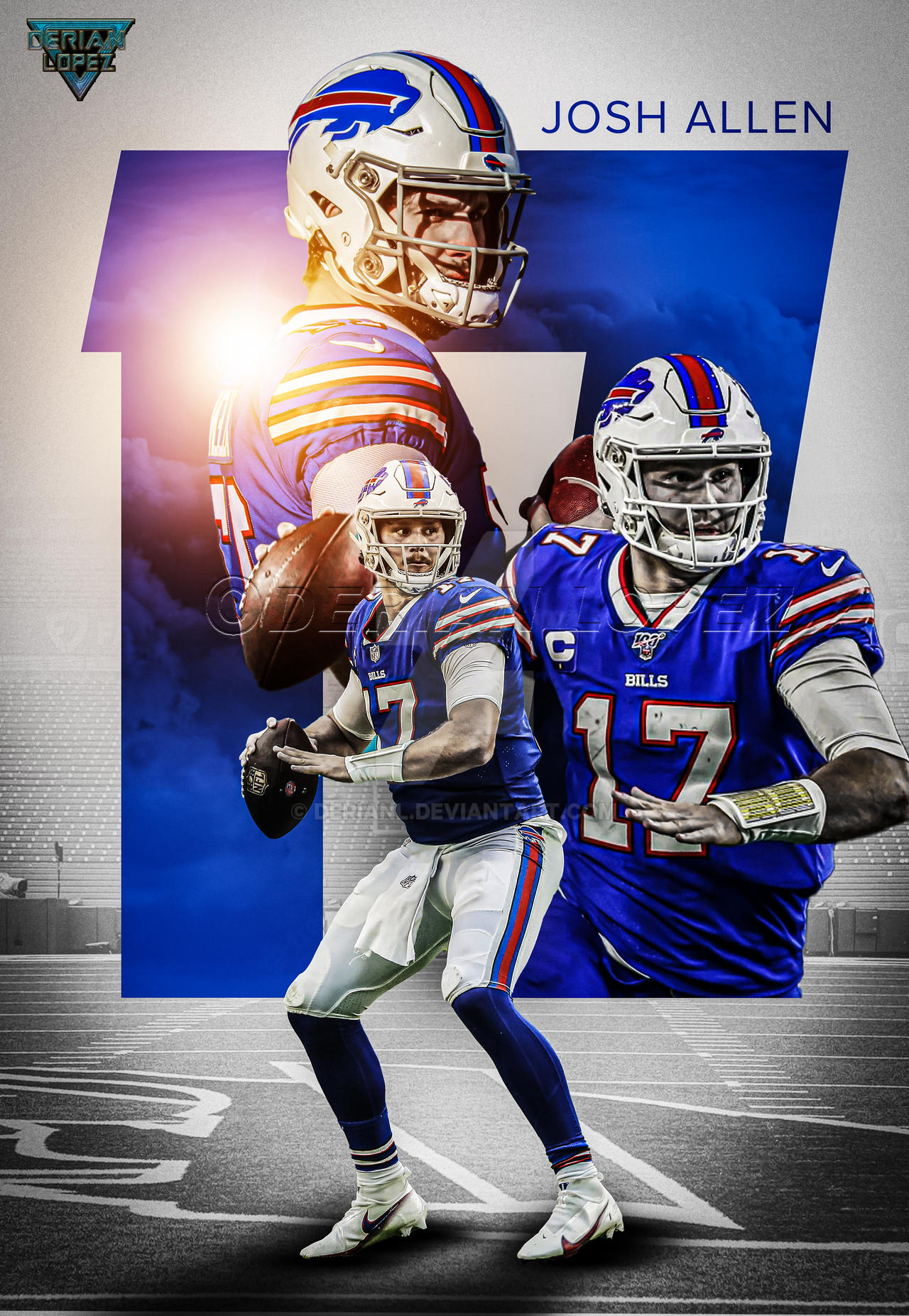 Josh Allen canvas