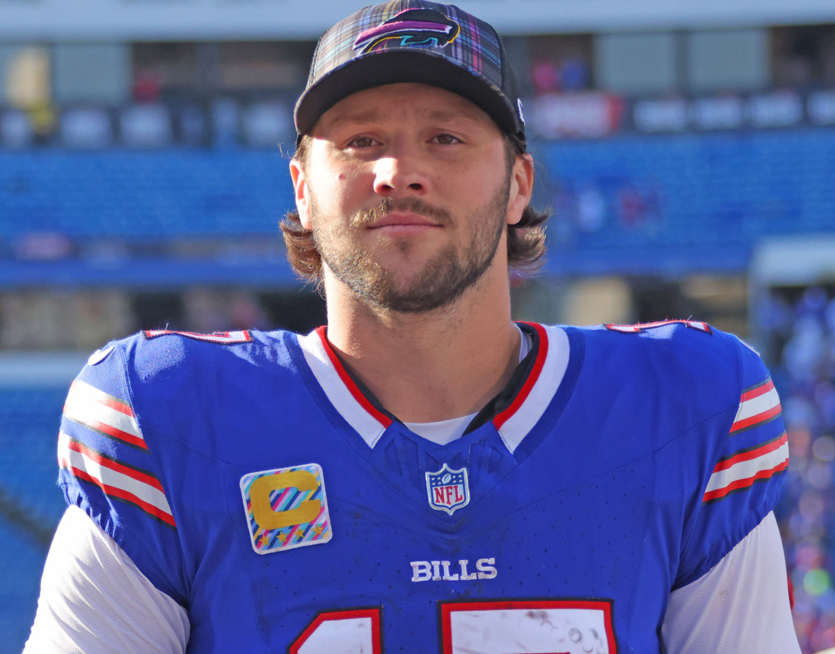 Josh Allen memorabilia images.