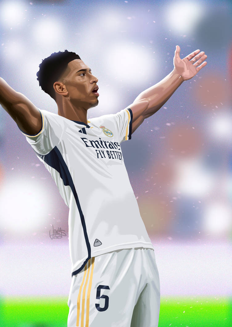 jude bellingham celebration wallpaper 0036