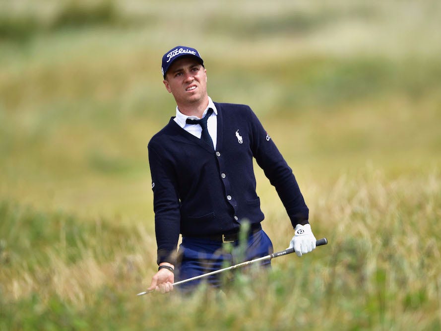 Justin Thomas British Open history