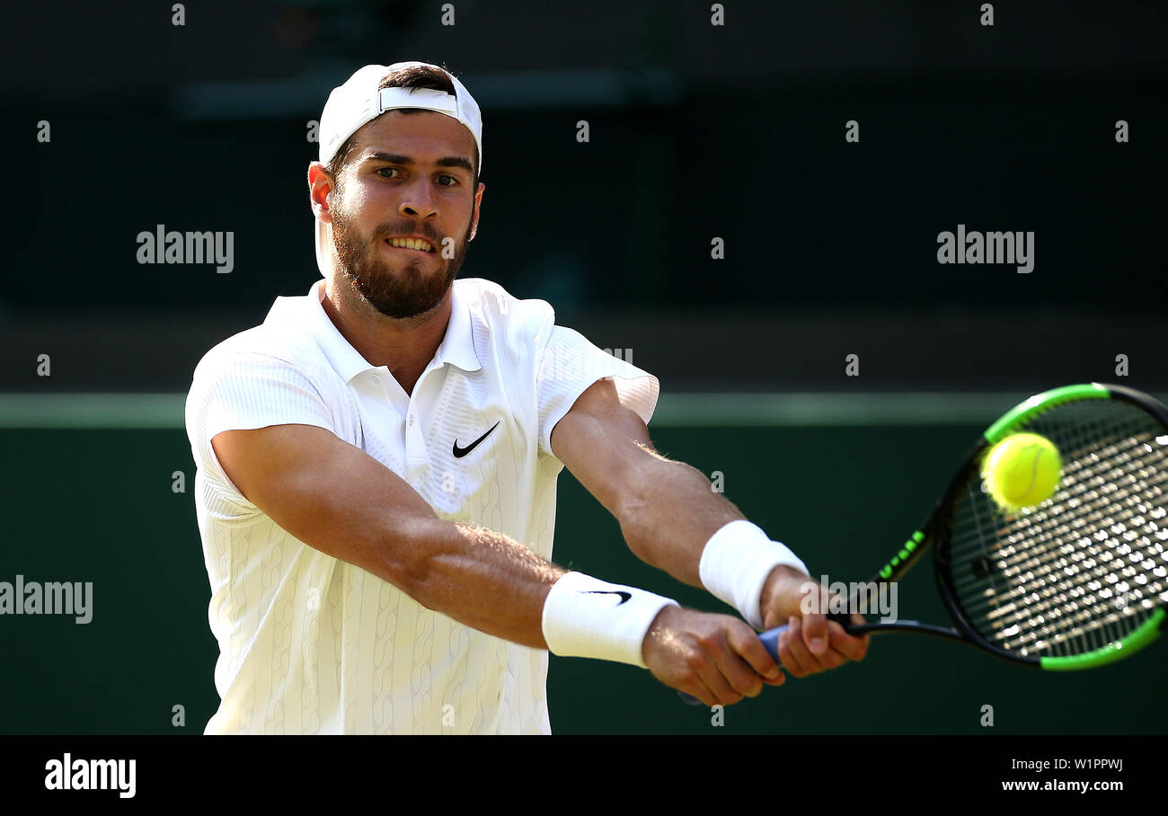 Karen Khachanov Wimbledon photos