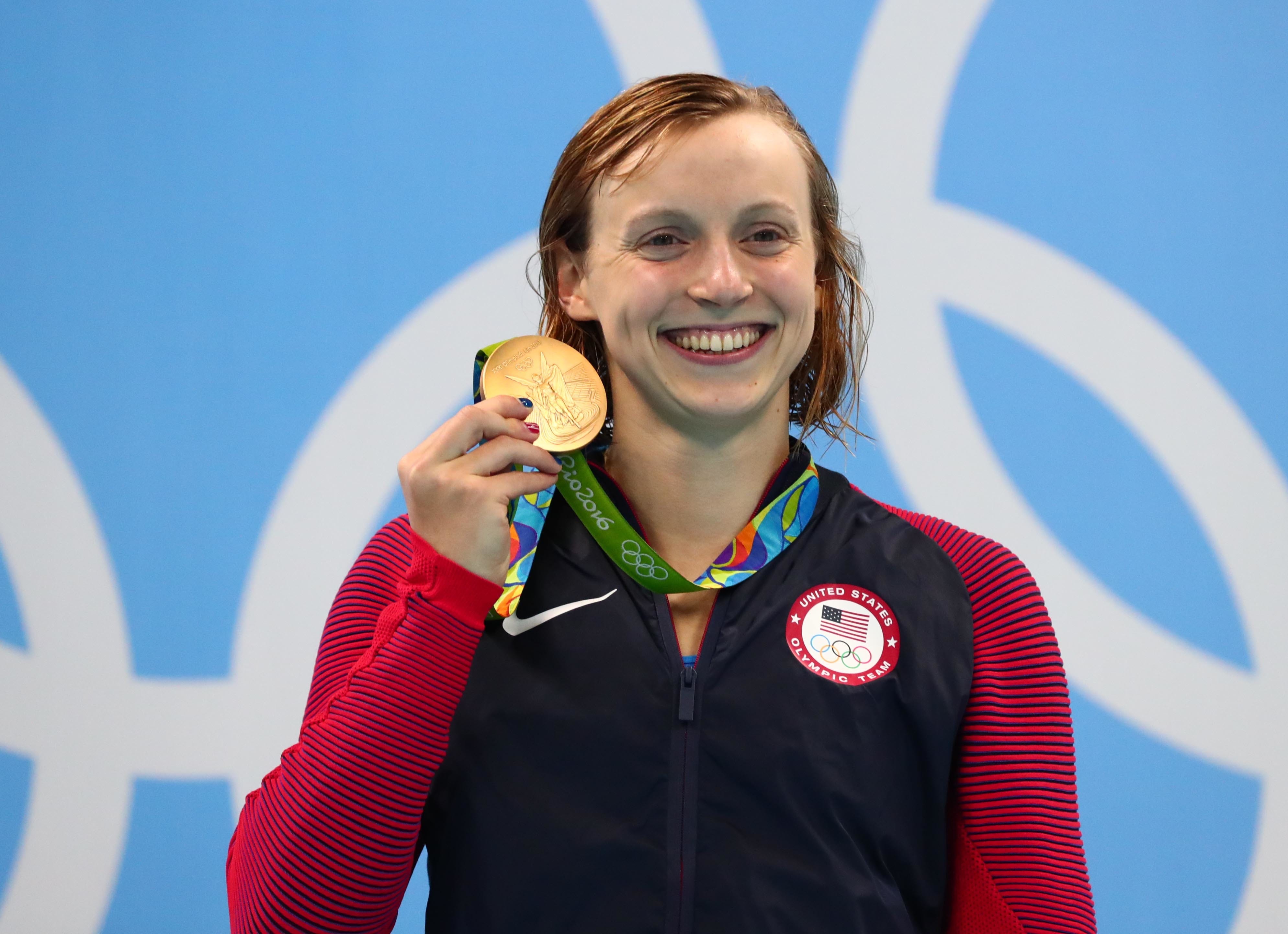 Katie Ledecky sports portraits.