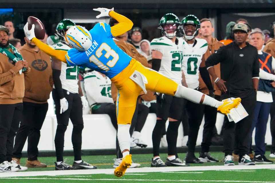 keenan allen catch stats
