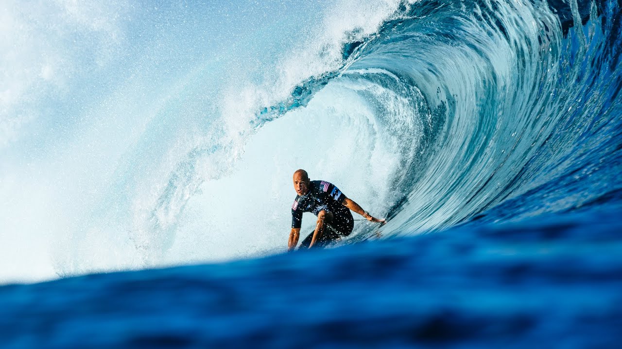 Kelly Slater surfing documentaries.