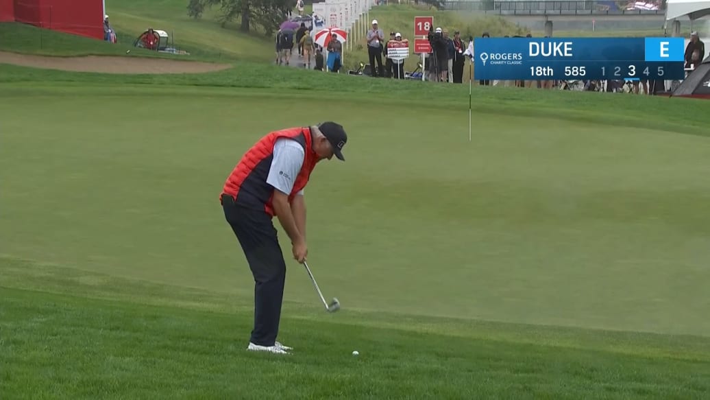 Ken Duke follow-through.