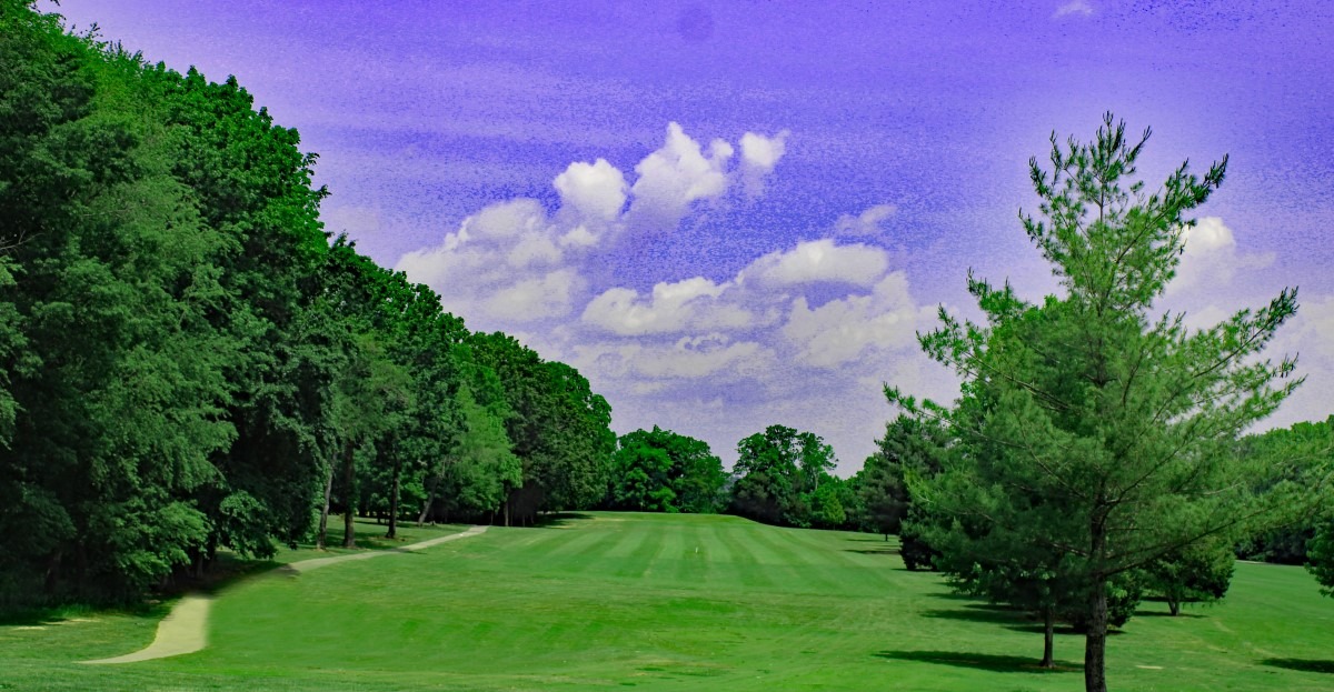 Kenny Perry on the course