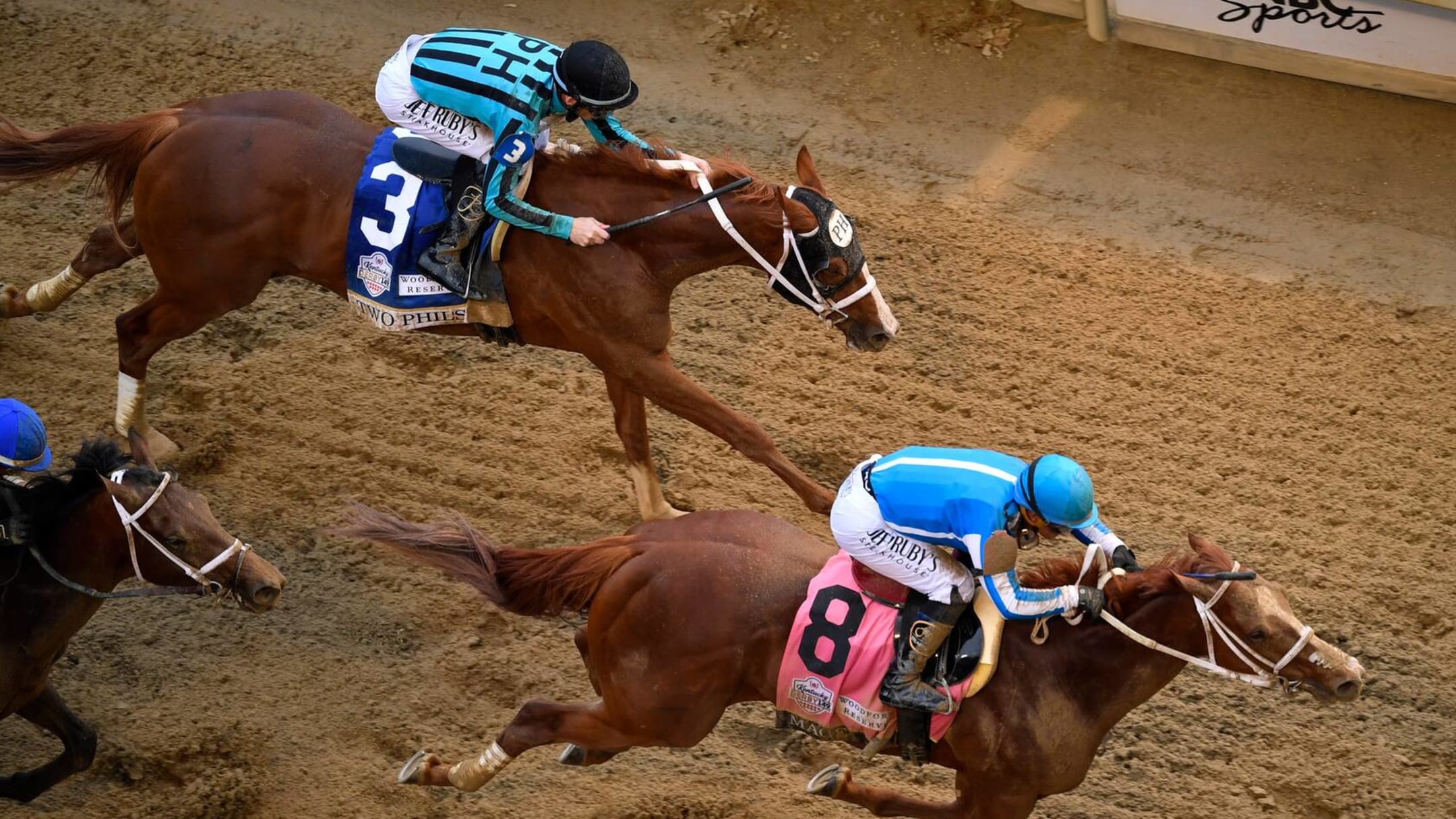 Kentucky Derby trophy presentation.