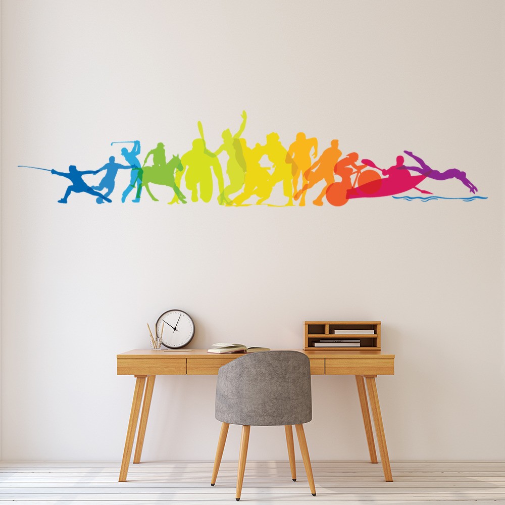 kids sports decor stickers