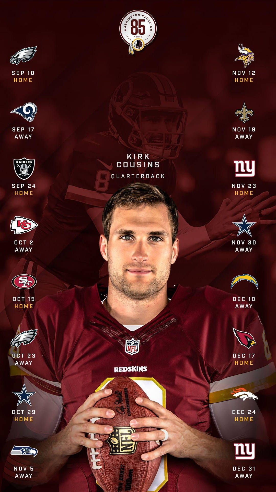 kirk cousins wallpaper 0029