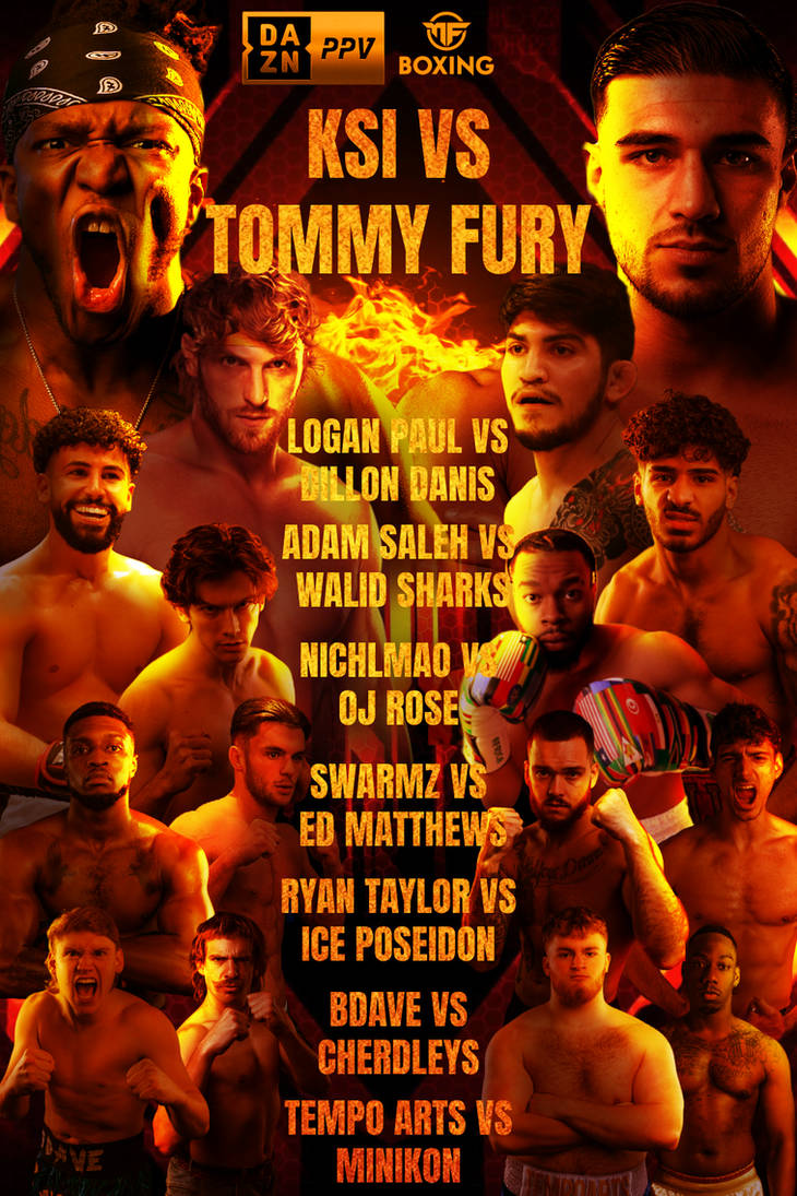 ksi vs tommy fury poster 0010
