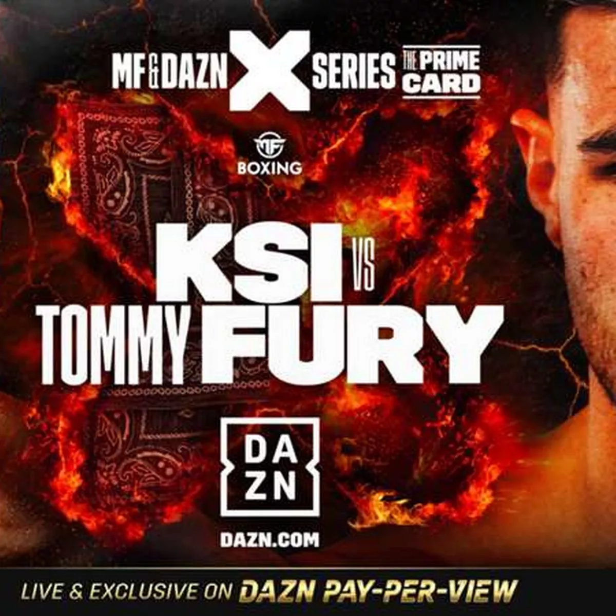 ksi vs tommy fury poster 0012