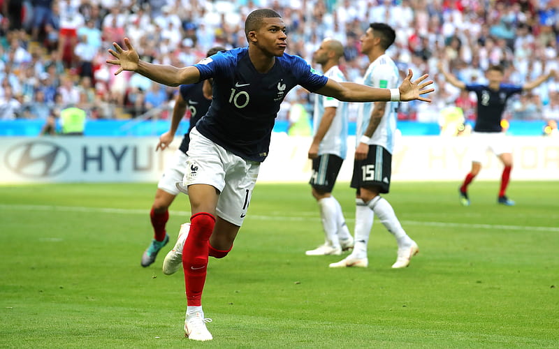 kylian mbappe - world cup 2018 france soccer player wallpapers 0013