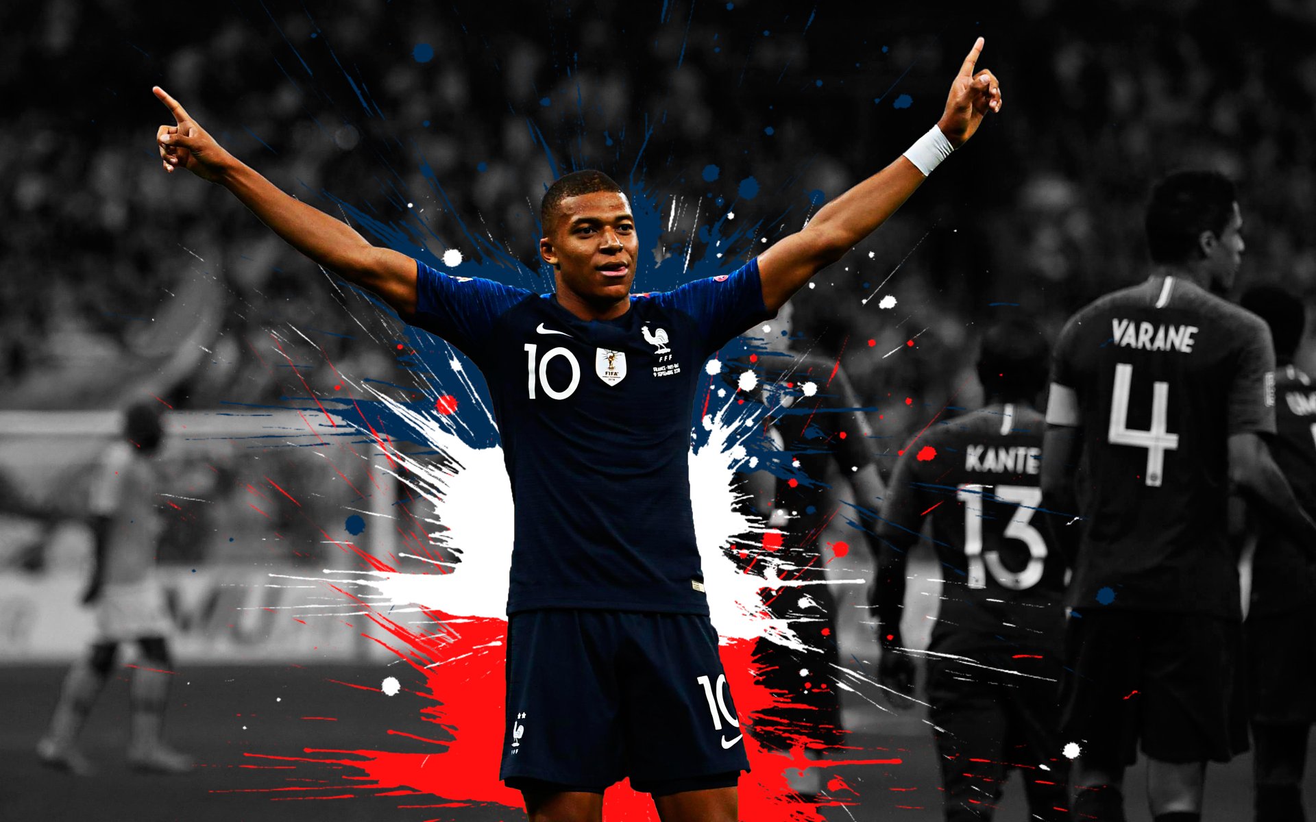 kylian mbappe - world cup 2018 france soccer player wallpapers 0022