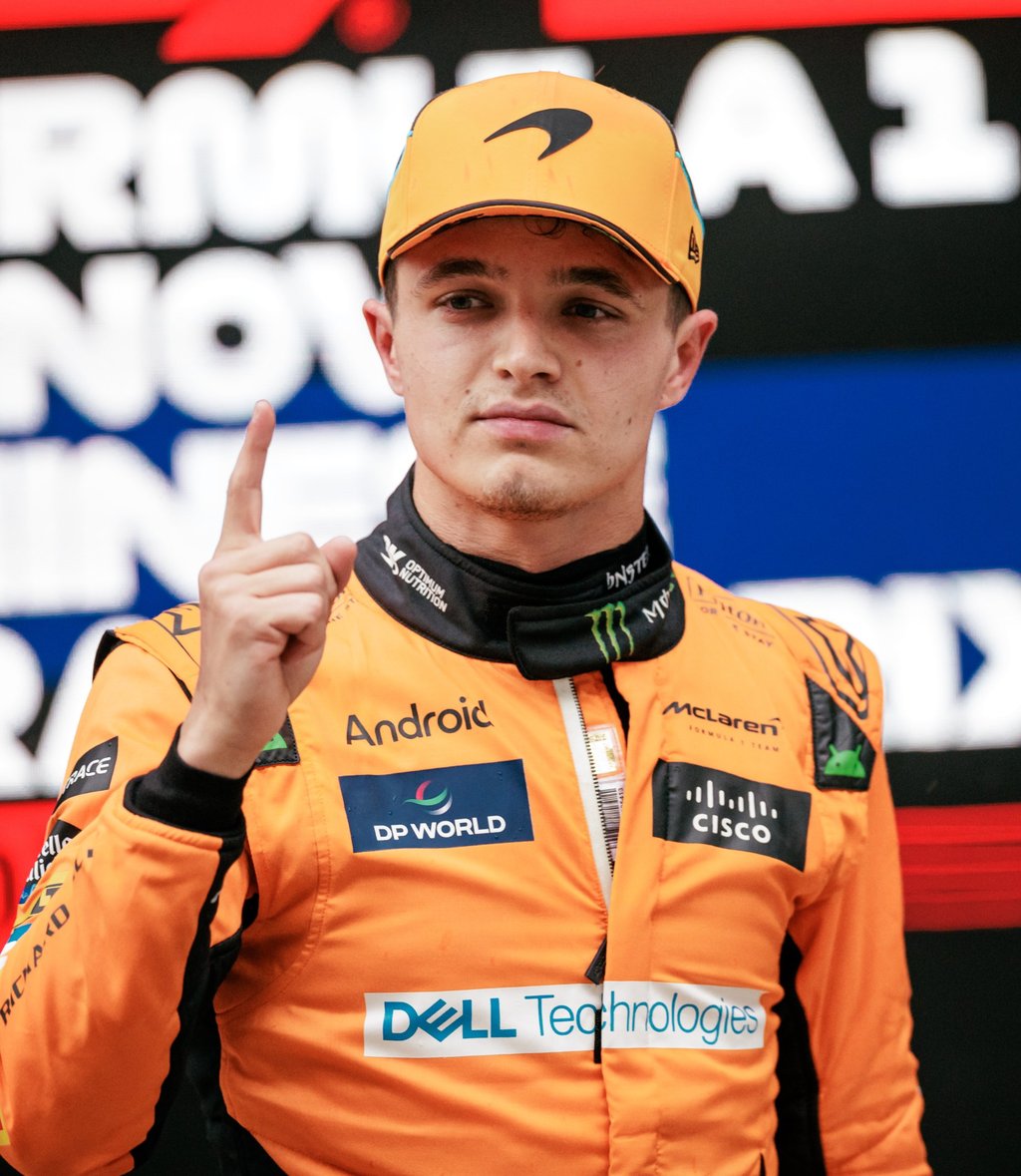 Lando Norris behind the scenes
