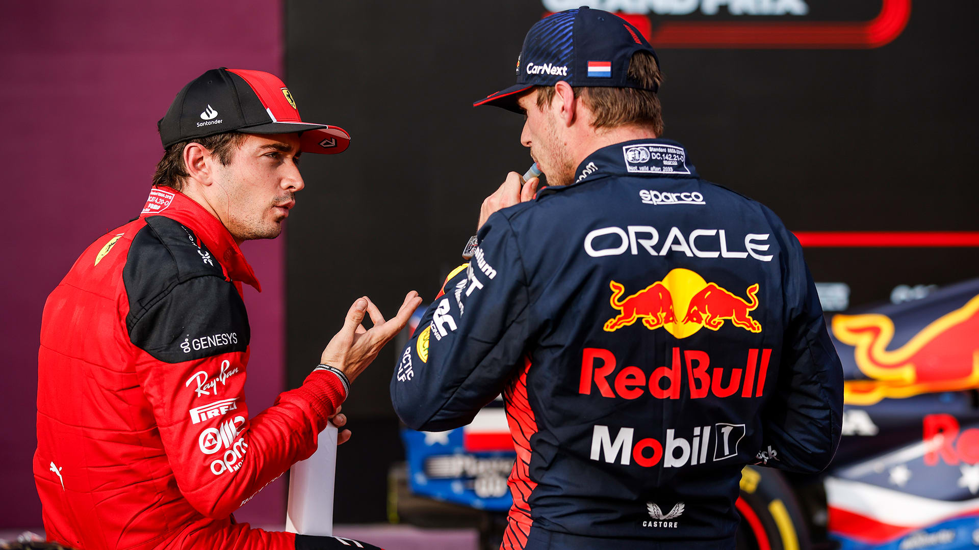 Leclerc Verstappen fan reactions