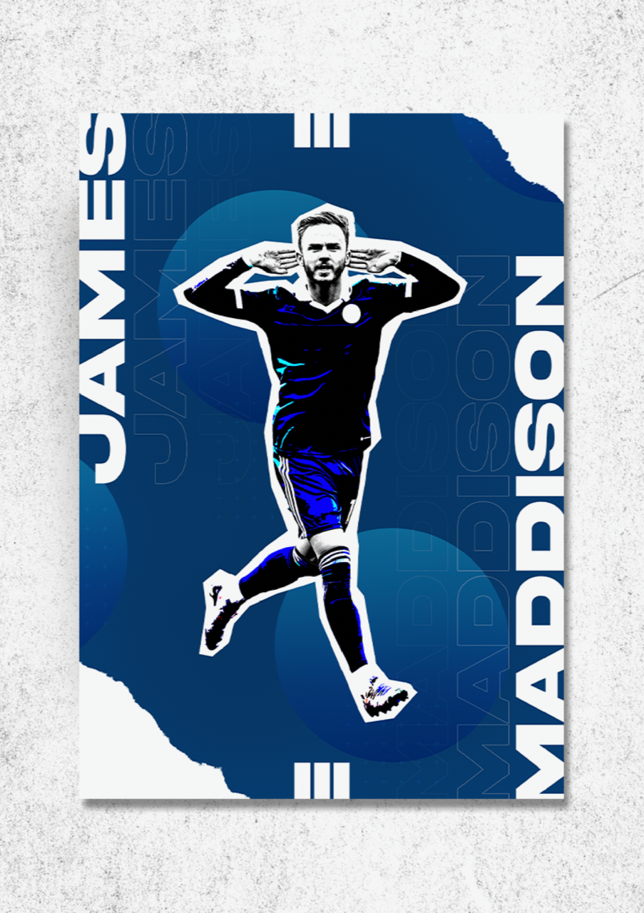 Leicester City memorabilia print.