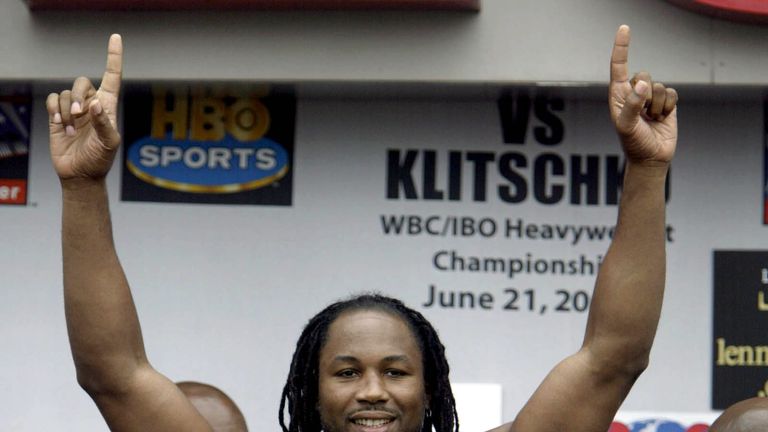 Lennox Lewis weigh-in
