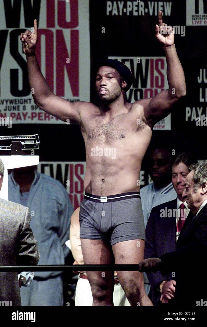 Lennox Lewis weight history