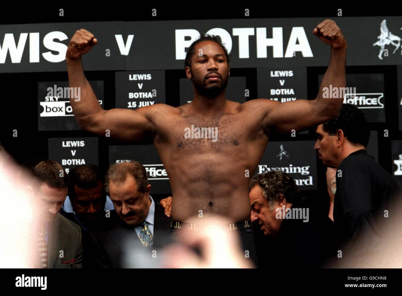 Lennox Lewis weight training