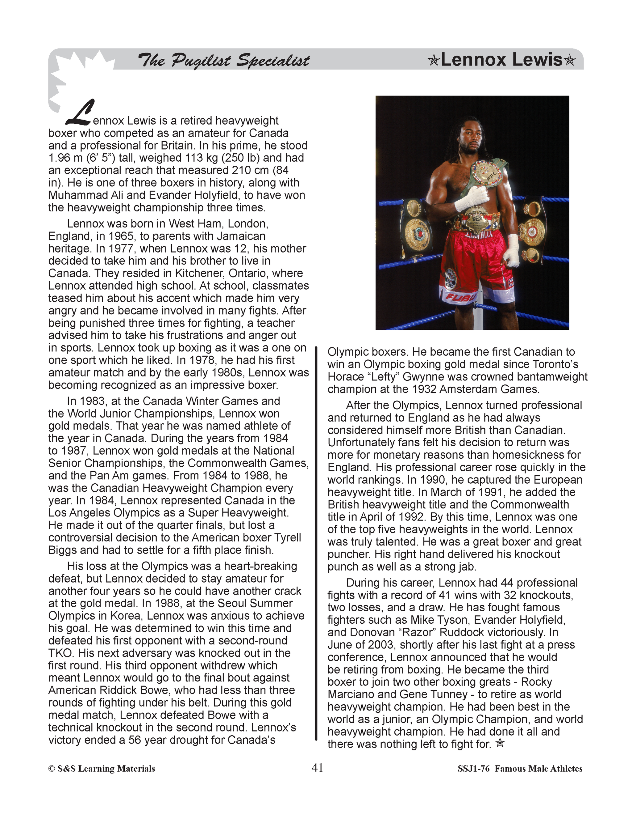 lennox lewis weight 0040