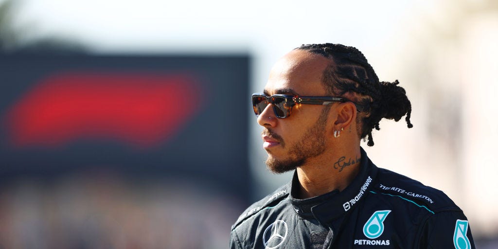 Lewis Hamilton race day portrait.