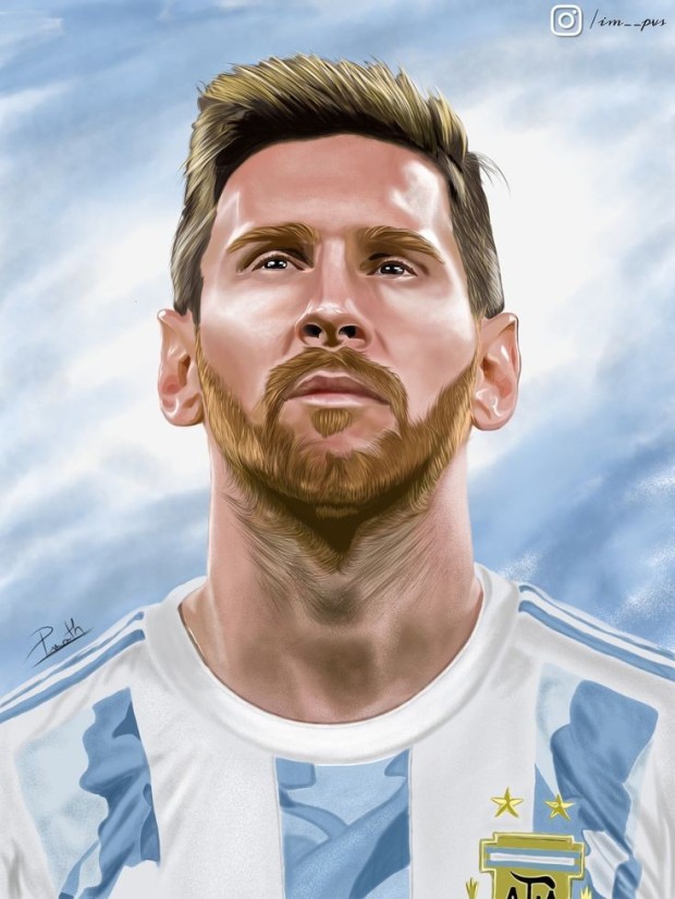lionel messi portrait 0020