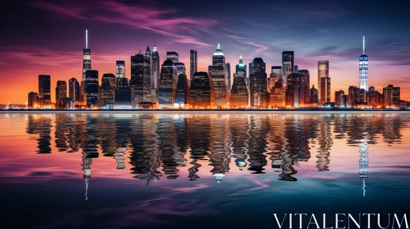 manhattan skyline night 0013