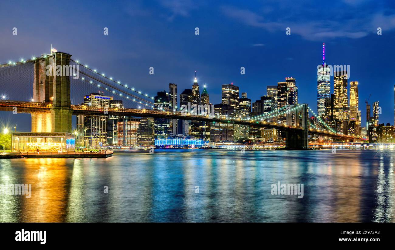 manhattan skyline night 0022