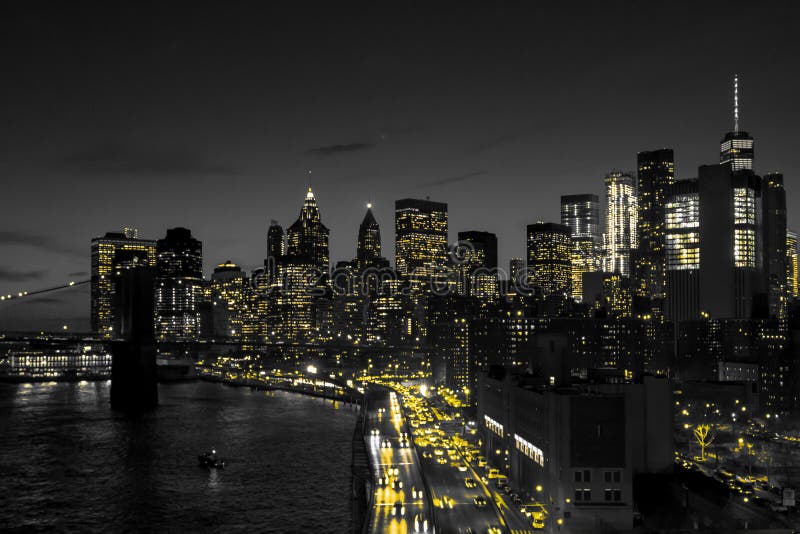 manhattan skyline night 0030