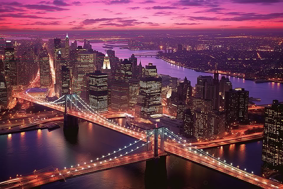 manhattan skyline night 0037